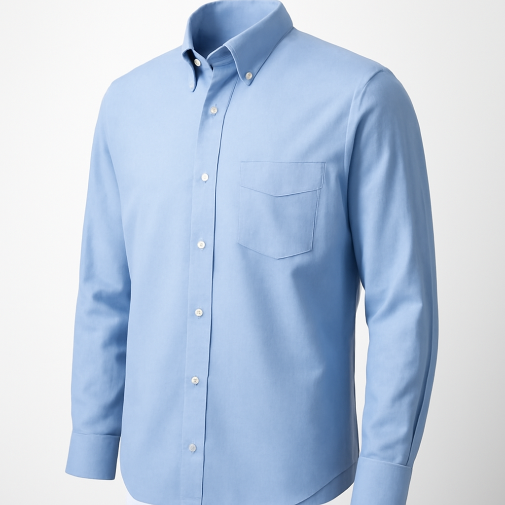 슬림핏 블루 스트라이프